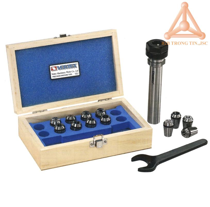 Bộ bầu kẹp kiểu trụ thẳng collet ER hãng Vertex
