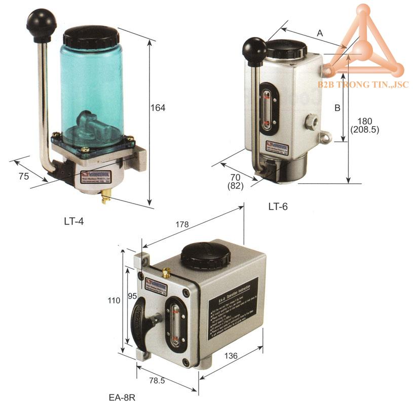 Bơm dầu bôi trơn bằng tay hãng Vertex