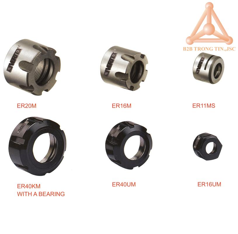 Đai ốc bầu kẹp collet ER hãng Vertex