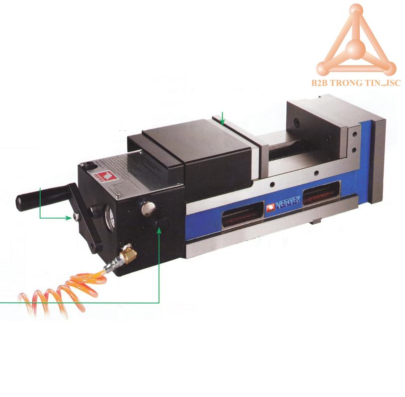 Ê tô khí nén cố định góc chính xác hãng Vertex
