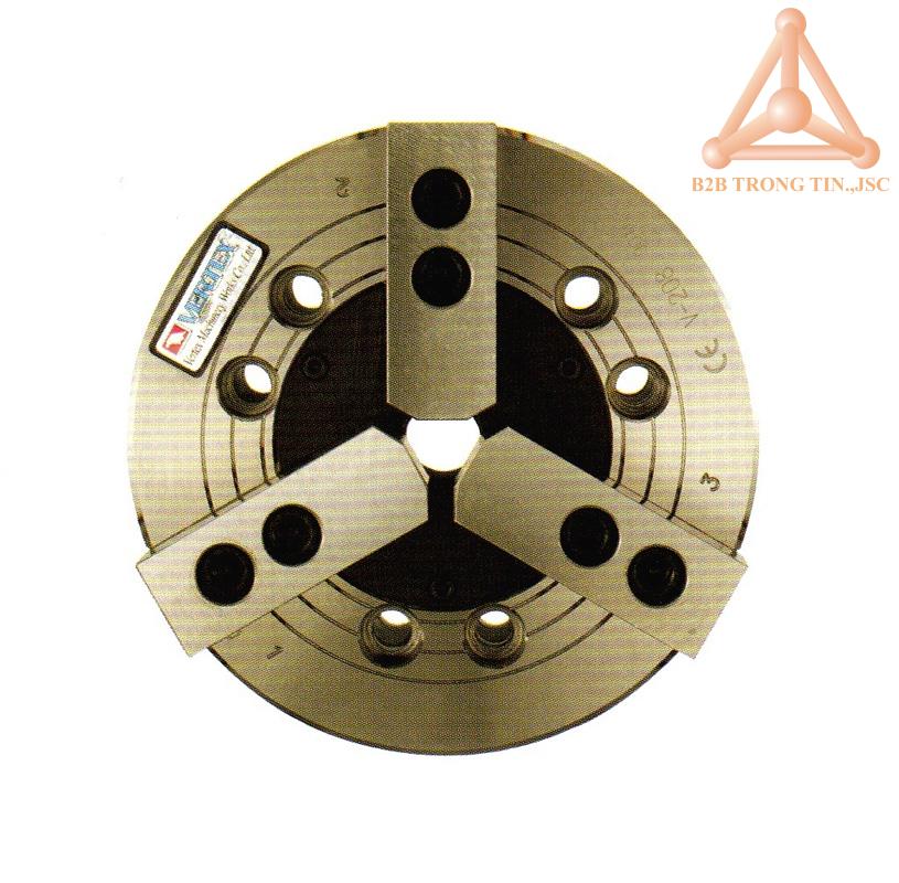 Mâm cặp thủy lực 3 chấu lỗ thông suốt hãng Vertex